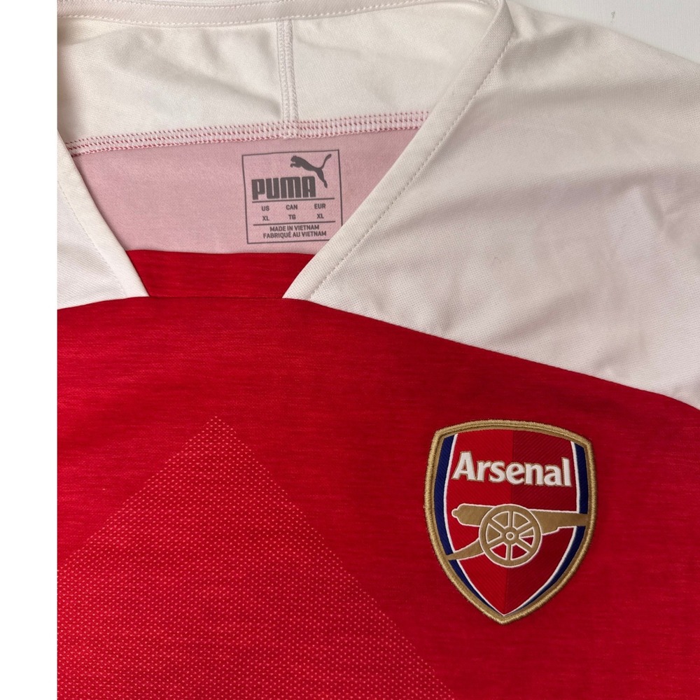 Puma Arsenal FC 2018-19 Home Jersey Red White Mens XL Fly Emirates Soccer Shirt - Picture 4 of 12